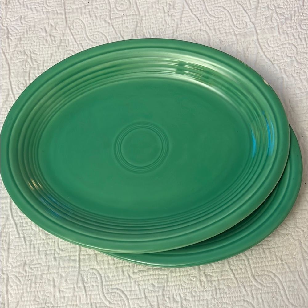 Vintage Fiesta Green Large Oval Platters